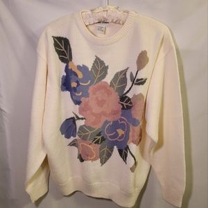 Floral sweater